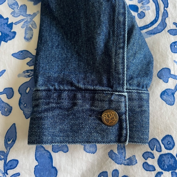 NWT Draper James Shearling Jean Jacket Size Small (Oversized) - Picture 6 of 16